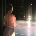 South African dancer, Megan Gerber (age 15), prepares to enter onto stage on the first night of the ballet competition. Photo by Robynn Burls